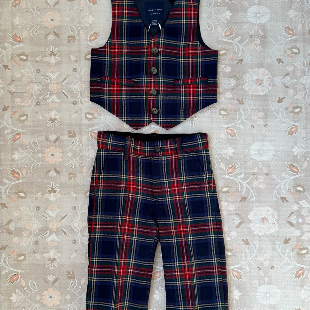 Janie and Jack Tartan Plaid Pants